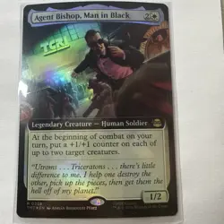 Agent Bishop, Man in Black (Extended Art Foil) 0258 Teenage Mutant Ninja Turtles - Image 1