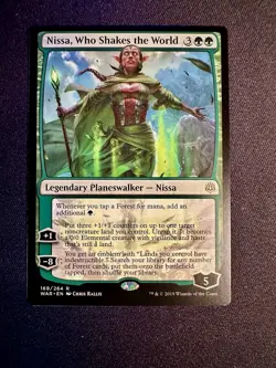 MTG Nissa, Who Shakes the World War of the Spark 169/264 Regular Rare NM/M - Image 3