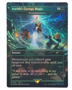MTG | Aerith's Curaga Magic / Heroic Intervention #1872 | Final Fantasy | Foil - Image 1