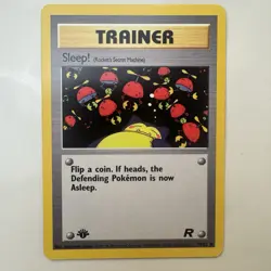 Pokemon Card - Team Rocket 79/82 - SLEEP! 1st Edition - Image 1