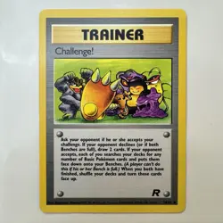 Pokemon TCG Challenge! Trainer 74/82 Team Rocket Wizards 2000 - Image 1