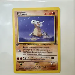 Pokemon Cubone 50/64 Jungle Regular 1st Edition NM - Image 1