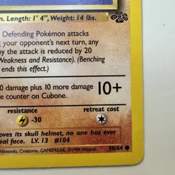 Pokemon Cubone 50/64 Jungle Regular 1st Edition NM - Image 5