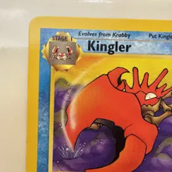 [NM] 1999 Pokemon Fossil Kingler 1st Edition #38/62 Uncommon NM - Image 3