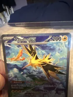Pokemon TCG - Zapdos EX 202/165 Scarlet & Violet 151 SIR NM Condition - Image 3