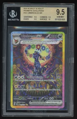 2025 Pokemon Prismatic Evolutions Umbreon SIR 161/131 - BGS 9.5 - Image 1