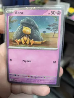 Pokemon 151 Cosmos Holo With 2 Swirls 🍥 Abra 063/165 - Image 1