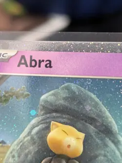 Pokemon 151 Cosmos Holo With 2 Swirls 🍥 Abra 063/165 - Image 3