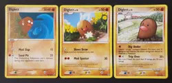 3 Cards Diglett 2006 50/100, 2007 85/132, & 2009 72/127 Pokemon TCG Pokemon NM - Image 1