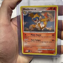 Pokemon TCG Diamond and Pearl Monferno 56/130 Regular Uncommon Non Holo Card NM - Image 1