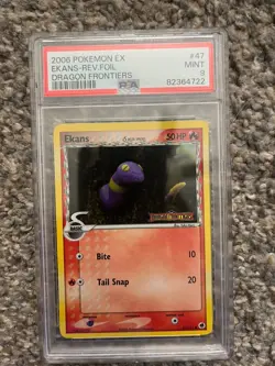 Pokemon Dragon Frontiers Ekans Rev Foil STAMPED 47/101 PSA 9 Yuka Morii LOW POP - Image 1