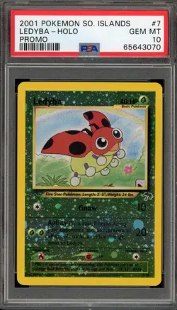 Pokemon Ledyba Southern Islands Holo Promo #7 PSA 10 Gem Mint - Image 1