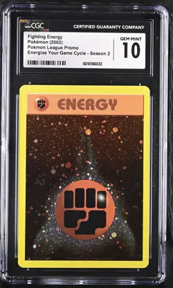 2002 Pokemon League Promo Fighting Energy CGC 10 - Image 1