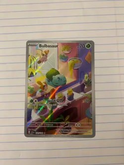 Pokemon Bulbasaur 143/142 SV07: Stellar Crown Illustration Rare Full Art Holo - Image 1