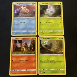 Detective Pikachu Pokemon Card Lot Charmander/Bulbasaur/Magikarp/Morelull - Image 1