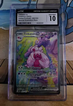 2023 Pokemon TCG Scarlet & Violet Paldea Evolved Tinkaton EX SIR CGC 10 Gem Mint - Image 1