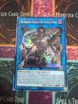 Yu-Gi-Oh! TCG Tri-Brigade Shuraig the Ominous Omen MP21-EN198 Ultra 1st Ed NM - Image 1