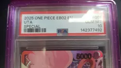 Bandai One Piece Uta Leader Special Foil EB02 #001 PSA 10 English 2025 - Image 4