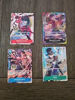 Monkey D.Luffy ST01-012 3rd Anniversary Tournament One Piece 3 Bros Complete Set - Image 1