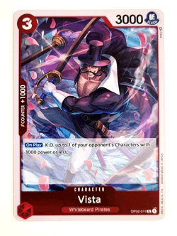 Vista - OP02-011 R - Rare - Foil - Paramount War - One Piece - Image 1