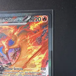 Team Rockets Moltres EX Destined Rivals 229/182 Secret Art Rare Card - Image 4