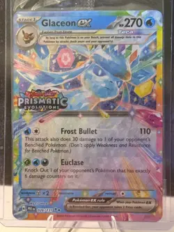 Glaceon ex - (Prismatic Evolutions Stamp) 026/131 Miscellaneous Cards & Products - Image 1