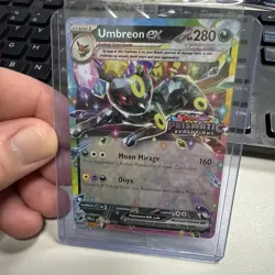 Pokemon TCG Umbreon ex Prismatic Evolutions Stamp Promo Card 060/131 - SEALED - Image 2