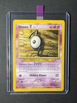 EX/LP Unown G 27/105 Neo Destiny Non Holo Rare Pokemon Card - Image 1