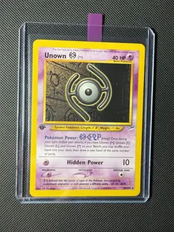 Mint/NM Unown H 28/105 1st Edition Neo Destiny Non Holo Rare Pokemon Card - Image 1