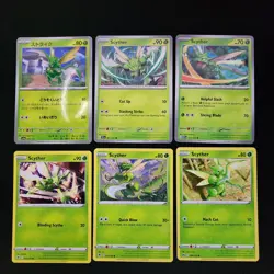 Pokemon Scyther x8 Card Lot Bundle - Image 1