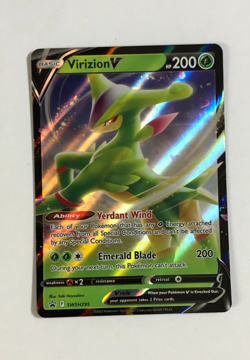 Pokemon Card Promo Virizion V SWSH295 Near Mint - Image 1