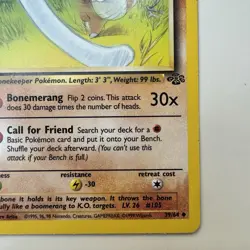 Pokemon Marowak 39/64 Jungle 1st Edition Uncommon Regular English TCG Card NM - Image 5