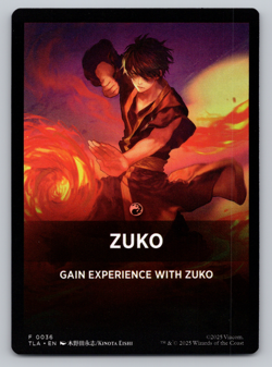 Zuko Theme Card - Avatar Last Airbender - MTG - Image 1