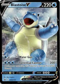 SWSH: Sword & Shield Promo Cards #SWSH101 Blastoise V - Image 1