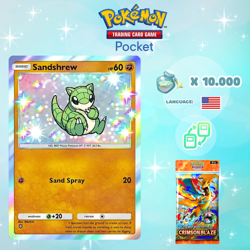Pokemon TCG Pocket - Shiny Sandshrew Card (English) - Image 1
