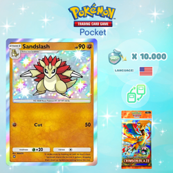 Pokemon TCG Pocket - Shiny Sandslash Card (English) - Image 1