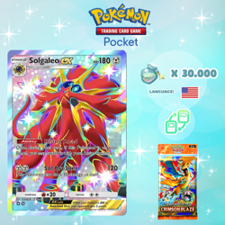 Pokemon TCG Pocket - Shiny Solgaleo ex Full Art Card (English) - Image 1