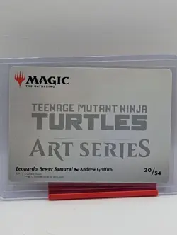 Leonardo, Sewer Samurai Art Card [20/54] #20 Magic TMNT Art Series - Image 2