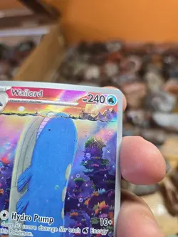 Pokemon TCG Wailord 162/159 Journey Together Illustration Rare Holo Card Nm - Image 3
