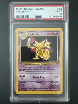 1999 Pokemon Game Kadabra Mint 9 - Image 1