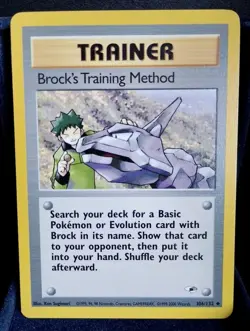Pokemon TCG Trainer Brock's Training Method 106/132 Gym Challenge English NM - Image 1