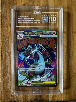 POKEMON TCG - MEGA DREAM - MEGA CHARIZARD X EX JAPANESE 223/193 TAG 10 PRISTINE - Image 1