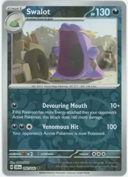 Swalot - 092/142 - Reverse Holo - Stellar Crown - NM/M - Pokemon - Image 1