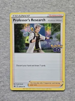 Professors Research SWSH178 Pokemon Go Black Star Promo Holo - Image 1