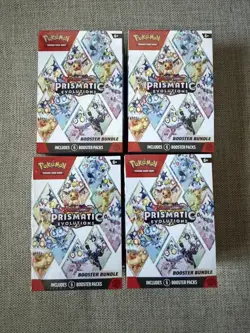 Pokemon TCG: S&V Prismatic Evolutions Booster Bundle (6pks) LOT OF 4 - Image 1