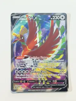 Ho-Oh V 187/195 Full Art Holo Pokemon Sword & Shield Silver Tempest ENG NM - Image 3