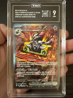Revavroom EX 224/197 SIR 2023 Pokemon Obsidian Flames TAG 9 Mint - Image 3