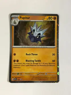 Pokemon TCG Promo SVP 120 Cosmos Holographic Pupitar Near Mint - Image 1