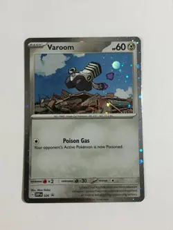 Pokemon TCG Promo SVP 026 Cosmos Holographic Varoom w Swirl Near Mint - Image 1