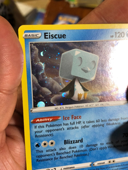 Pokemon TCG Rebel Clash Cosmos w Double Swirl Holo Eisuce 054/192 NM - Image 3